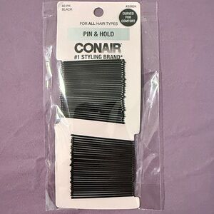 Conair Black Pin & Hold Bobby Pins - 60 Pack